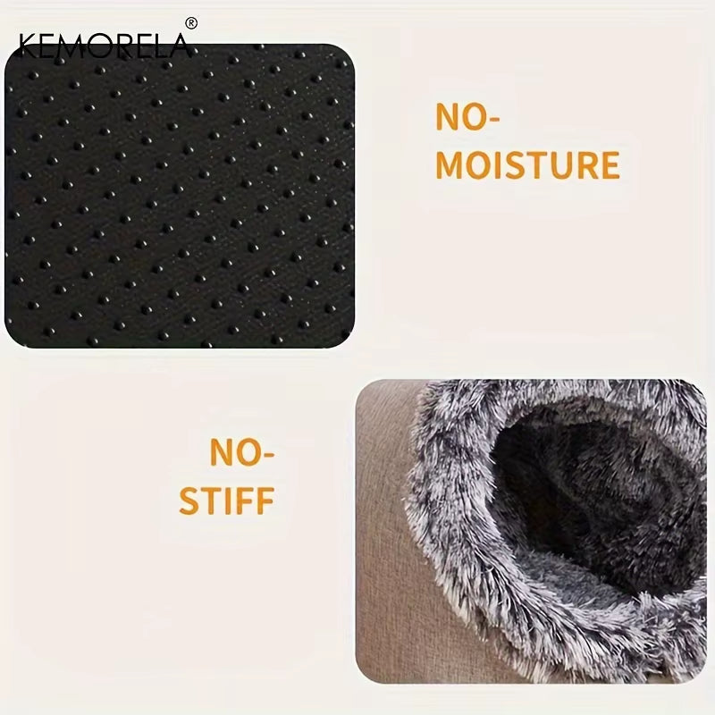 Cozy Up Your Cats This Winter with the Self-Warming Cat Bed - Perfect for Small to Medium Felines!