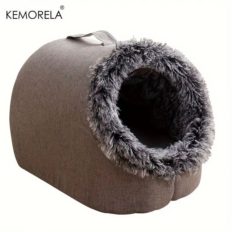 Cozy Up Your Cats This Winter with the Self-Warming Cat Bed - Perfect for Small to Medium Felines!